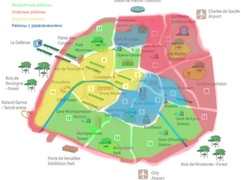 В каком районе Парижа безопасно жить